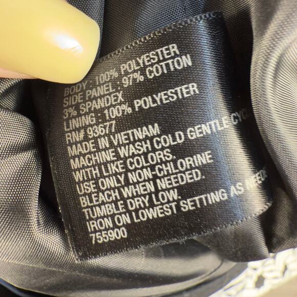 Worthington Women’s sz. 10 black & white color block pencil skirt Slimming #3684 - Picture 5 of 6